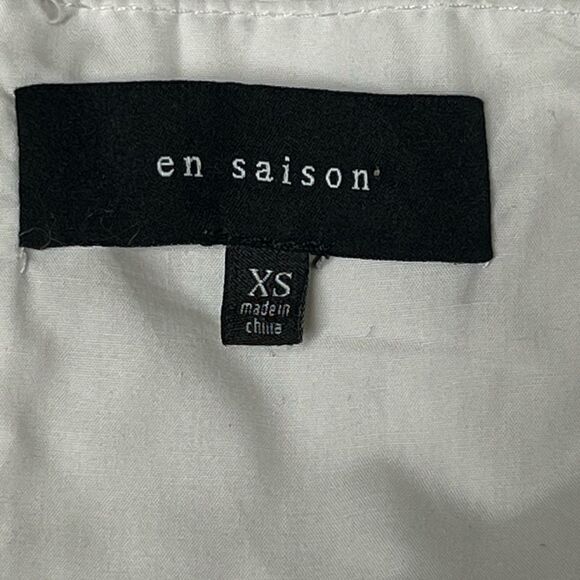 New Anthropologie en saison Baby Doll White Poplin Square Neck Mini Dress Sz XS - Picture 7 of 8